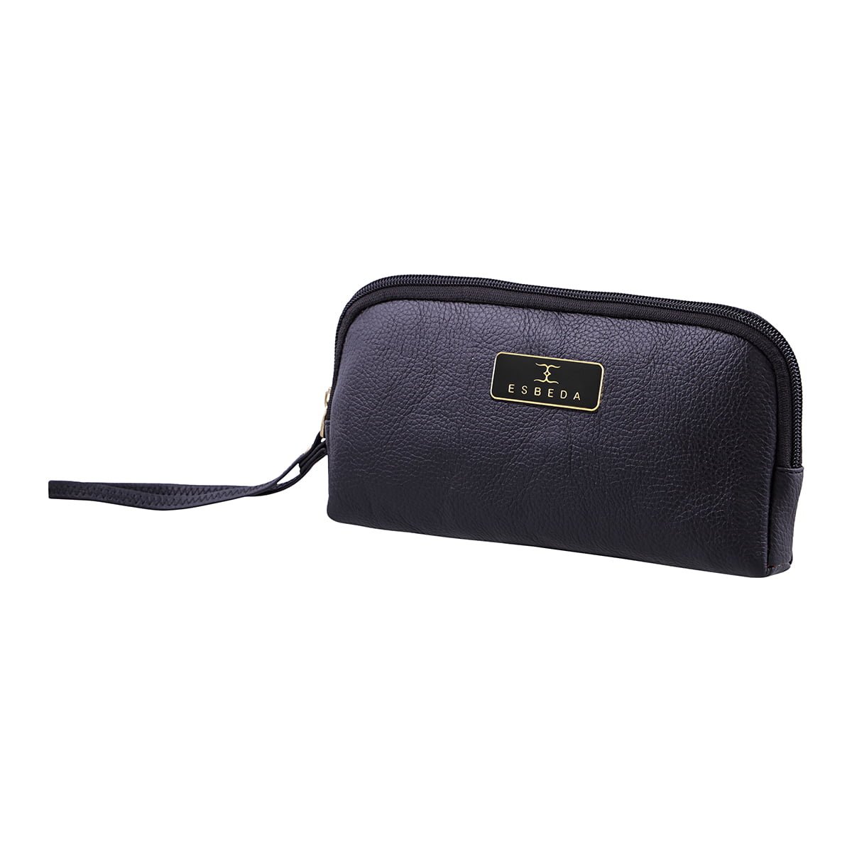 ESBEDA Black Color Solid Pu Synthetic Material Pouch For Womens