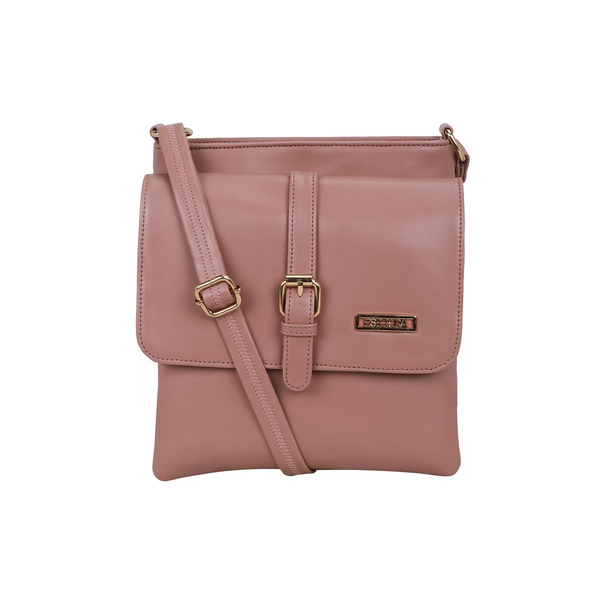 ESBEDA Pink Color Solid Pattern Switch Fitting Sling Bag for Women
