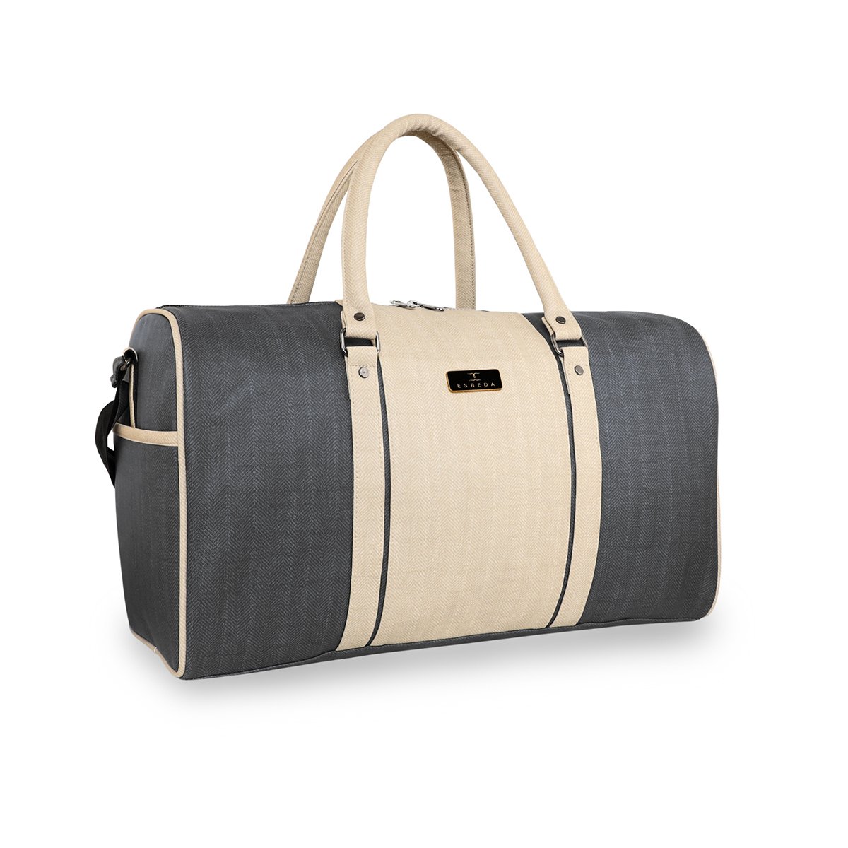 Buy ESBEDA Grey Color Classic Printed Duffle Bag for Unisex (L) online