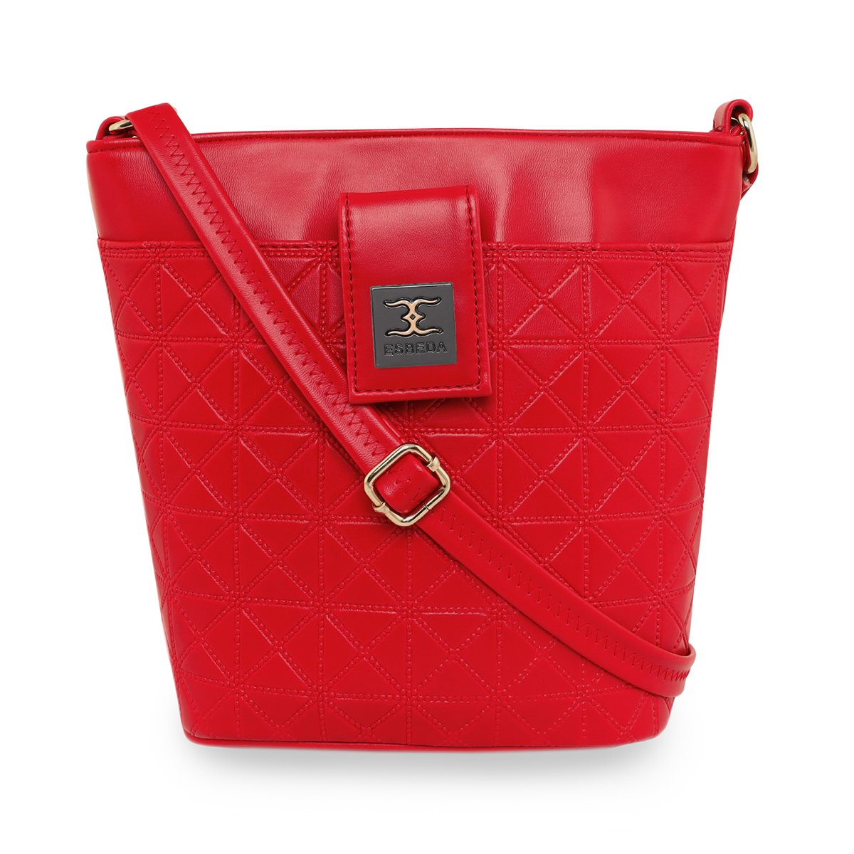 ESBEDA Brown Color Glitter Top Handle handbag For Womens