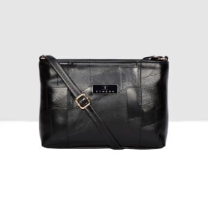 ESBEDA Black Color Textured Fancy Sling Bag For Women